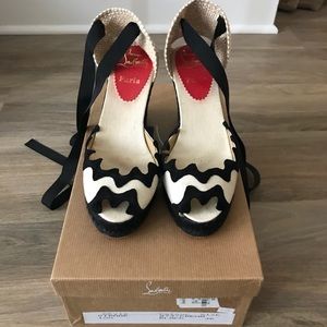 Christian Louboutin strappy wedges